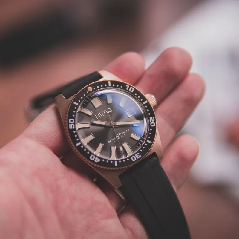 PROXIMA Мужские автоматические механические часы Бронзовые Мужчины подводные 200 м