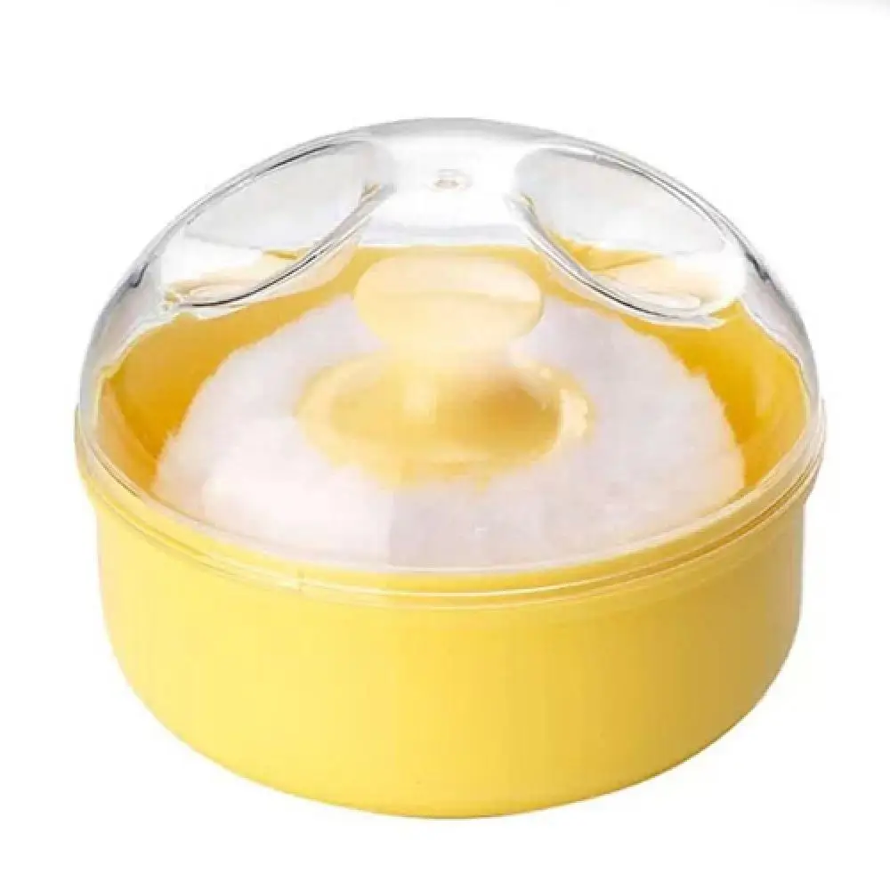 Portable Baby Kid Soft Body Talcum Powder Puff Sponge + Box Case Container Women Flutter Makeup Tool