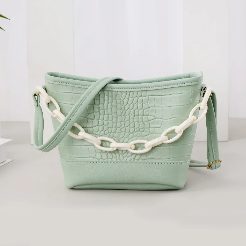 

Crocodile Crossbody Bag For Women Shoulder Bag Brand Designer Women Bags Luxury PU Leather Bag Bucket Bag Handbag