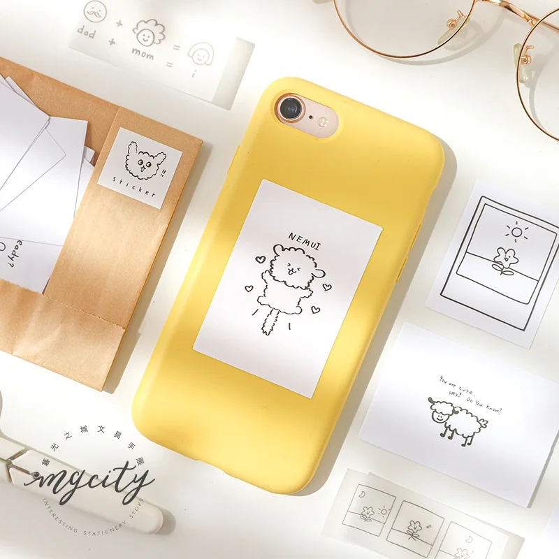 60 листов креативная жизнь цвет мультфильм журнал стикер свежий и прекрасный