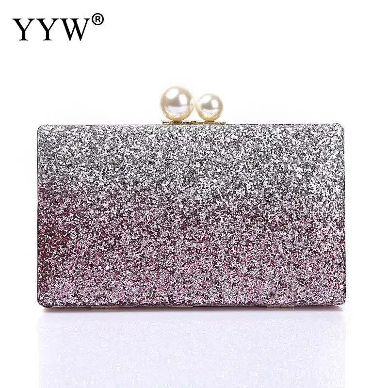 Женская вечерняя сумка роскошные золотые и розовые свадебные сумочки клатчи