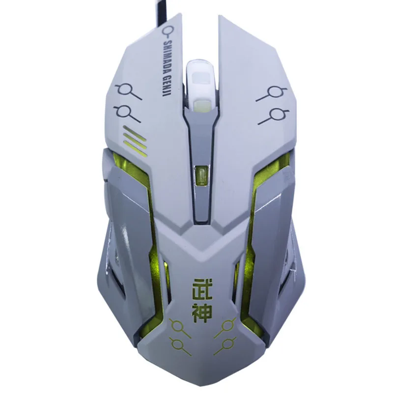 OVERWATCH D. VA Reaper USB Проводная мышь с 6 кнопками дыхания светодиодный игровой подсветкой для ноутбука компьютера/ПК игры OW геймеров
