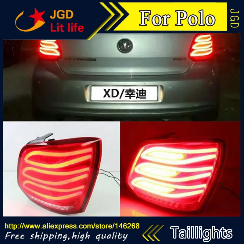 Задние фонари для стайлинга автомобиля VW Volkswagen Polo 2011 2016 задние светодиодный
