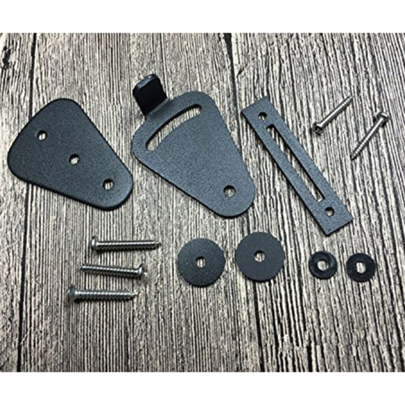 Замок-защелка для раздвижных дверей сарая черный комплект из нержавеющей стали