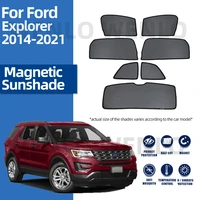 magnetic car side window sunshade cover for ford explorer 2011 2019 sun visor window curtain stylish front rear car accessories