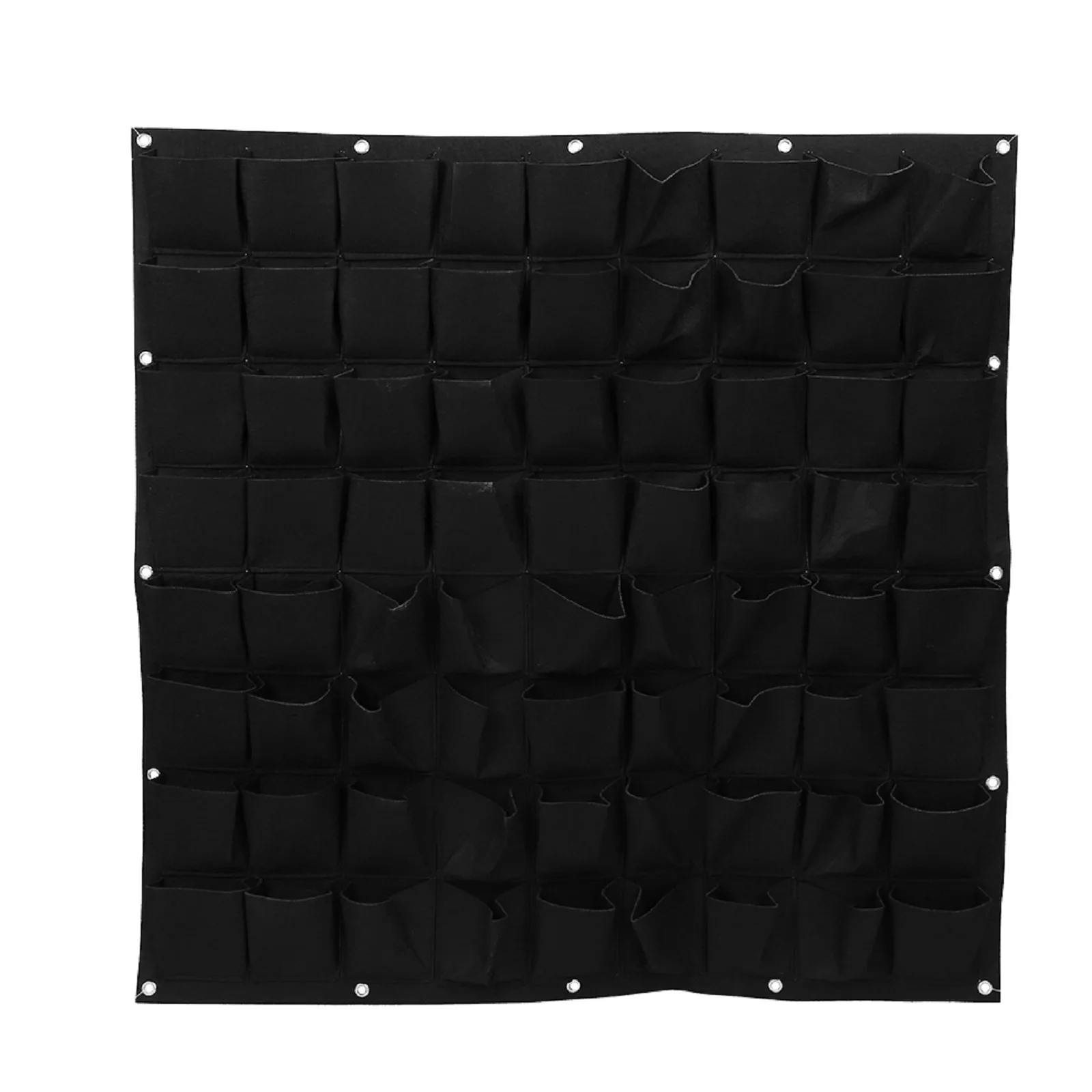 

72 Pockets Wall Vertical Flower Hanging Felt Planter Bags for Garden Outdoor
