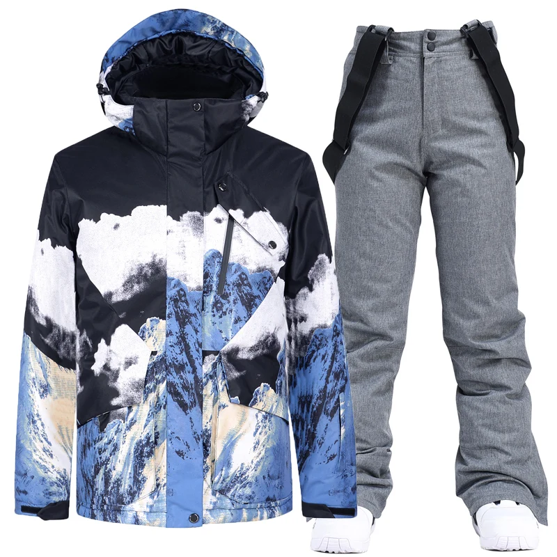 Куртка зимняя мужская для лыж и сноуборда ветрозащитная водонепроницаемая |