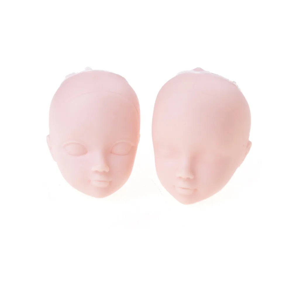 2 шт./лот мягкая голова для макияжа без волос пластик практики кукольные головки