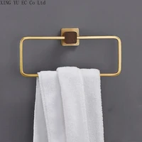Bathroom Accessories Nordic Walnut Bathroom Towel Ring Round Towel Hand Towel Rack Simple Towel Ring Hanging Ring Free Punch
