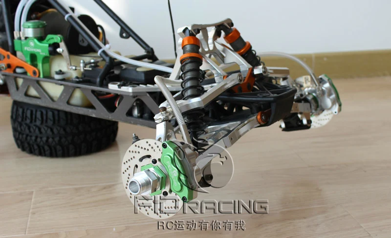 Комплект гидравлических тормозов на 4 колеса для ROVAN ROFUN KM HPI Baja 5B 5T 5SC