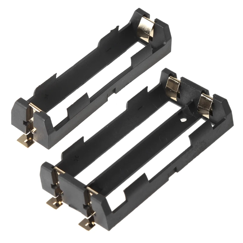 1x2x18650 серии батареи держатель коробка контейнер для хранения с бронзовыми