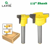 14 shank drawer molding router bit drawer lock tenon knife plug wood milling cutter door woodworking mitered tool mc01055
