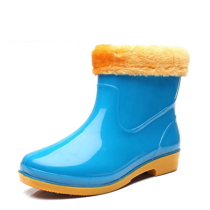 Сапоги Aleafalling женские резиновые универсальные на британской платформе для сада