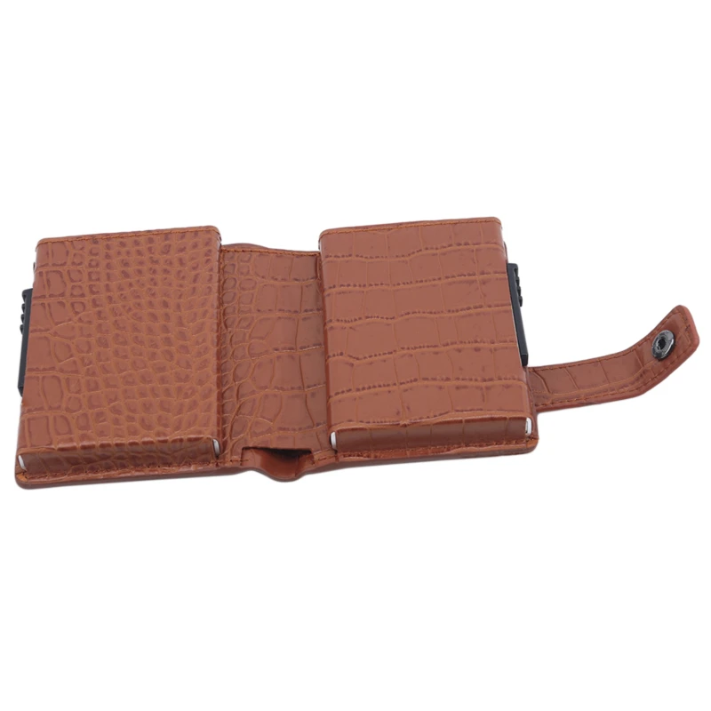 

Automatic Wallet Credit Card Holder Case Aluminum Alloy Anti-Degaussing Anti-Theft Bank Credit Card