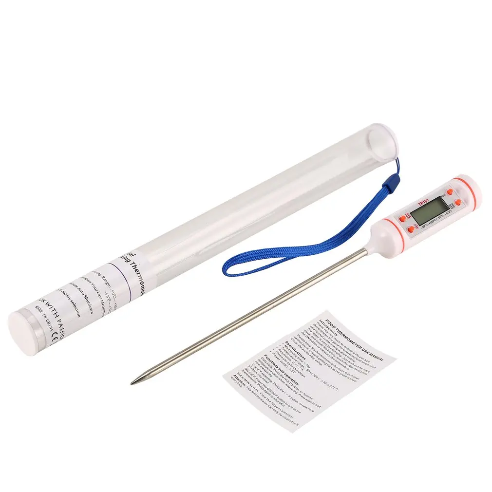 Цифровой термометр для приготовления пищи с длинным зондом кухни вода молоко