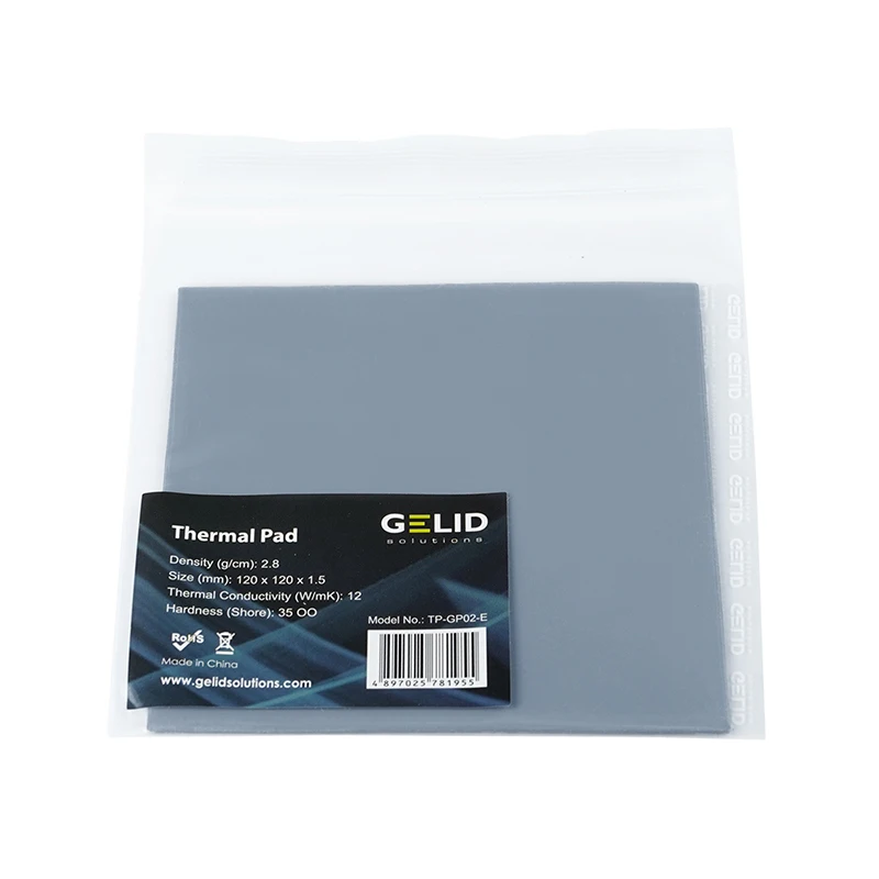 Тепловая прокладка для ноутбука GELID термосмазка карты GPU кулер 12 Вт/mk 120x120 мм 0 5 мм/1