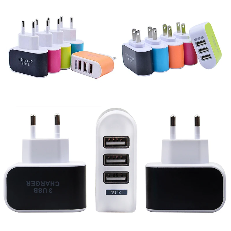 Умное зарядное устройство с 3 USB портами 5 В 1 А|Адаптеры для розеток| |