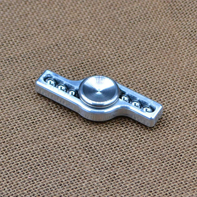 

Adult EDC Metal Antistress Hand Spinner Toy Silver And Black Anti Stress Fidget Spinner Toys for Children Decompression Gyro Toy