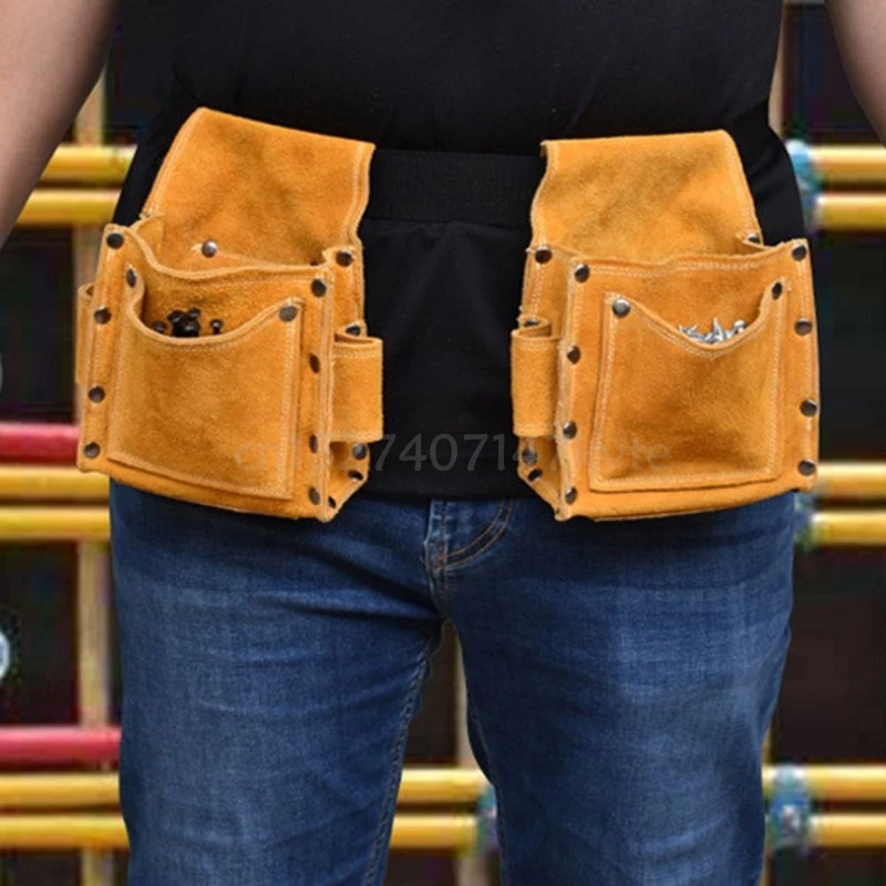 Поясная сумка для инструментов электрика ремня Набор отверток кожаный держатель