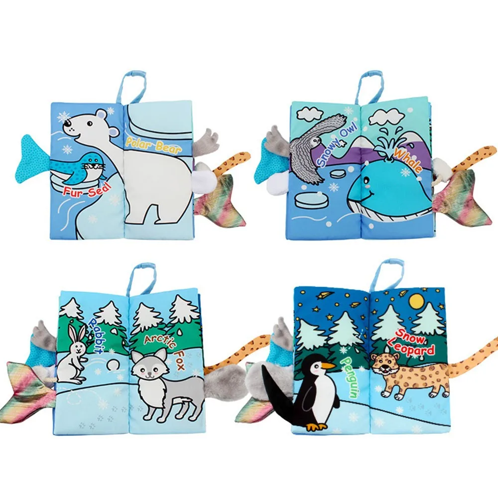 Детские Тканевые книги для раннего развития детей Обучающие Развивающие с