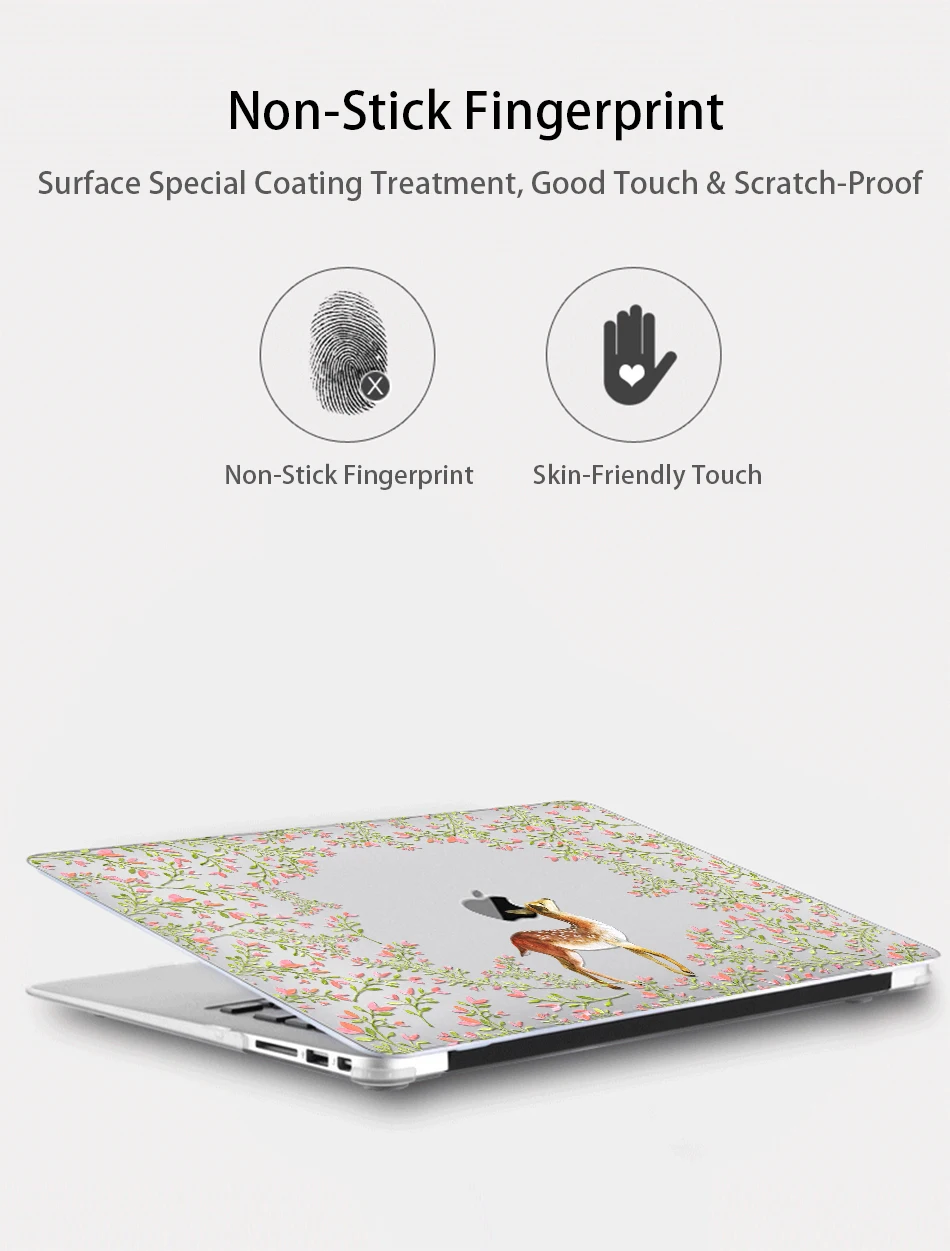 Чехол для ноутбука MTT с изображением цветов животных для Macbook Air Pro retina 11 12 13 15 Touch bar, чехол для macbook Pro 13 15 дюймов A1989 A1990