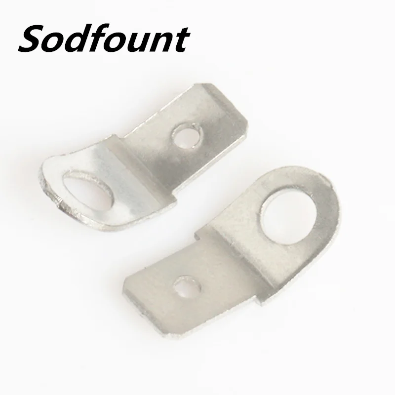 100 шт./лот 6 3 автомобильный рожковый терминал луженая медная Клемма наконечники