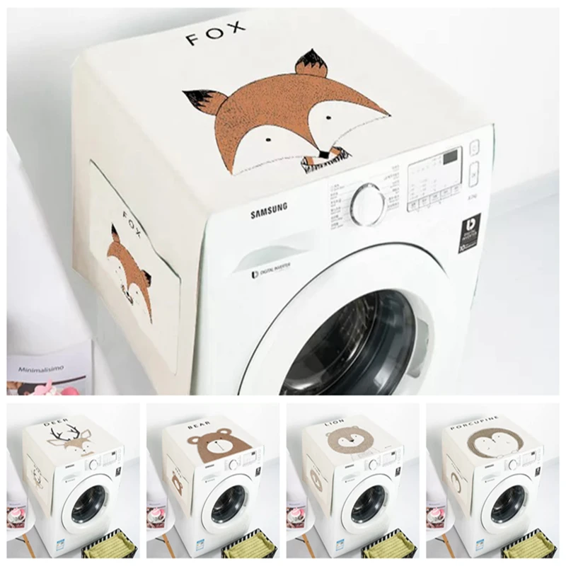 Пылесборник для стиральной машины в скандинавском стиле с животными чехол