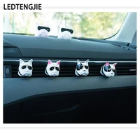 ledtengjie car aromatherapy air outlet clip perfume diffuser stone dog head method bulldog fashion decorative ornaments