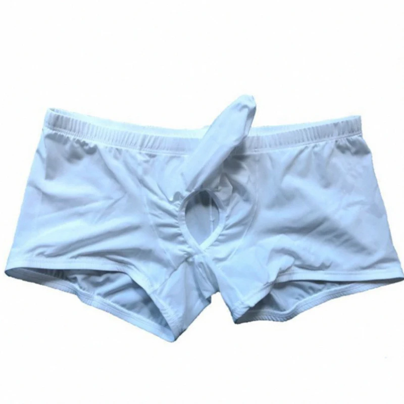 

Elephant Nose Men Underwear Lingerie Sexy Hole Boxer Shorts Long Bulge Breathable Man Underpants Panties Cueca Masculina Hombre