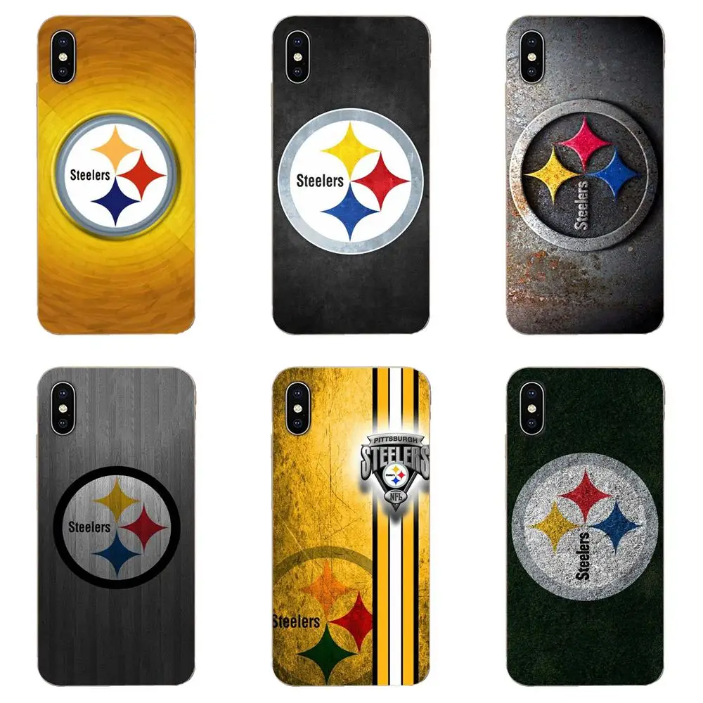Питтсбург Steelers для Apple iPhone 4 4S 5 5C 5S SE 6 6S 7 8 11 Plus Pro X XS Max XR Мягкие силиконовые