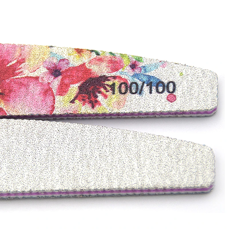 5Pcs/Lot 100/100 Nail Block Colorful Flower Buffer Washable Thick Sandpaper New Design Pedicure Gel Polisher Polishing Files | Красота и
