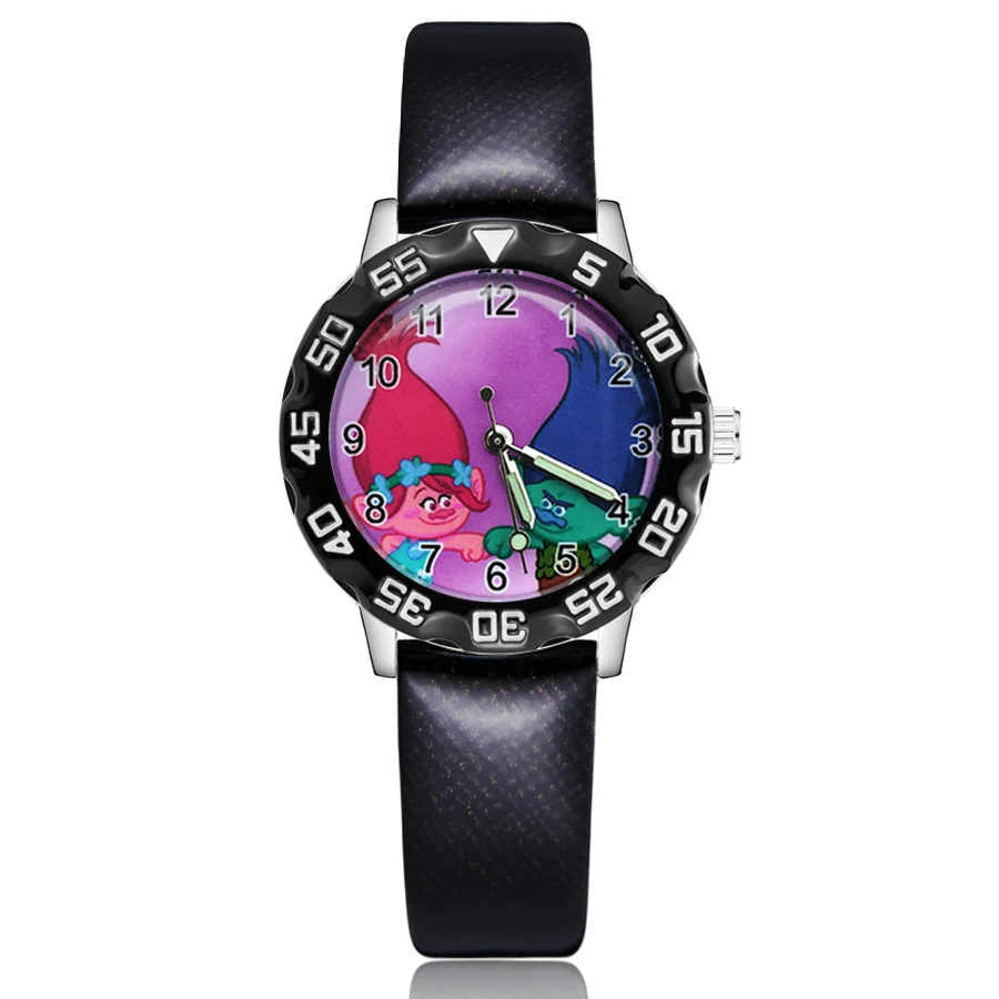 Модные милые симпатичные наручные часы в стиле троллей для детей студентов