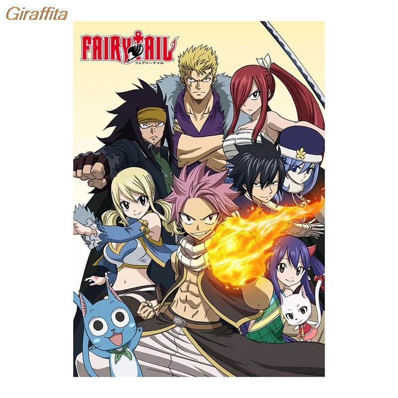 Аниме плакат Горячий Хвост Манга Стена Свиток украшение для дома японский