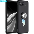 Чехол-накладка для ASUS Rog Phone 5, противоударный, матовый, с кольцом-держателем