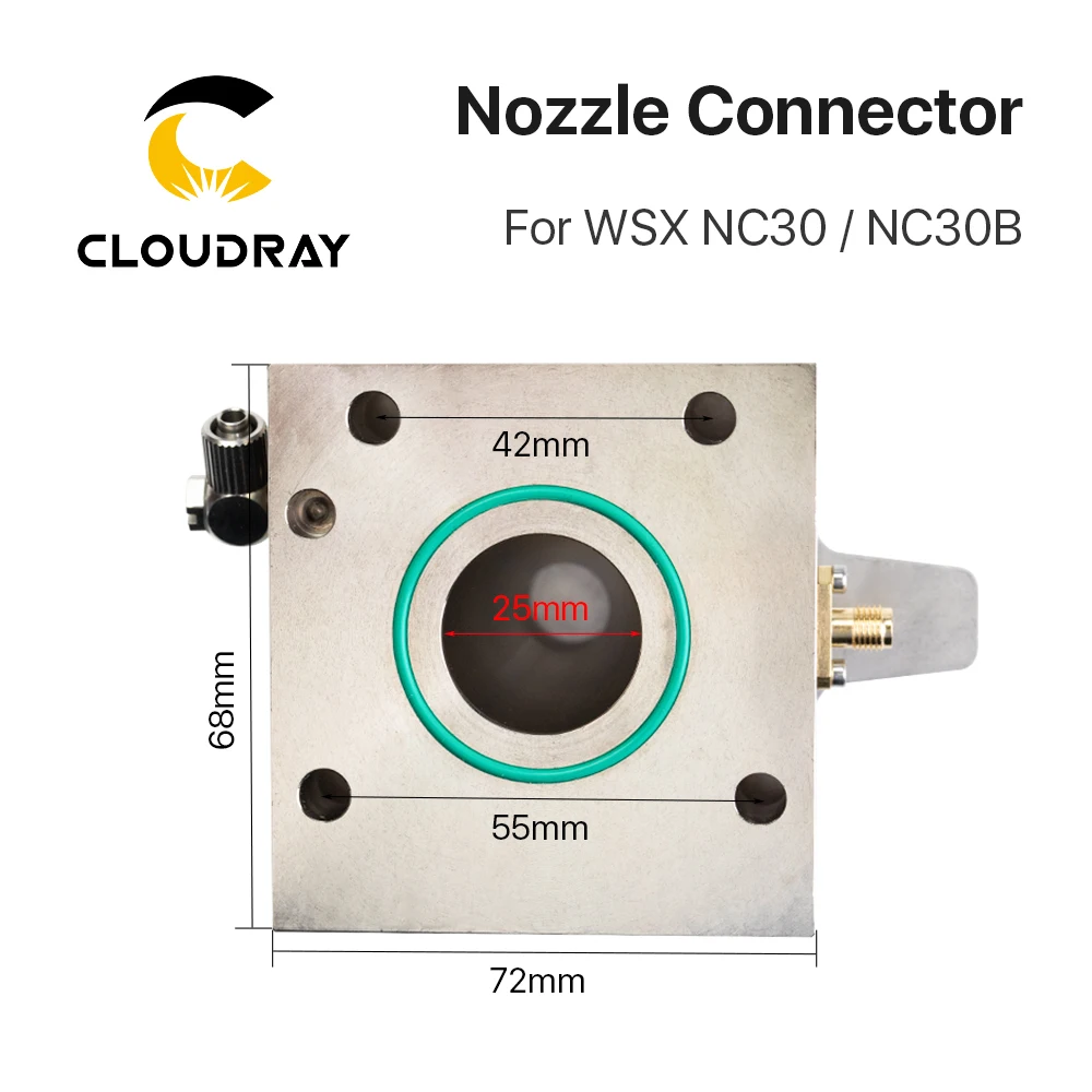 Коннектор сопла WSX Cloudray емкостный датчик керамический держатель для лазерной
