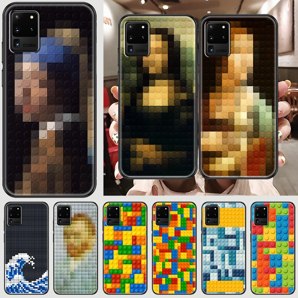 Mona Lisa Art Ван Гог Jigsaw чехол для телефона Samsung Galaxy Note 4 8 9 10 20 S8 S9 S10 S10E S20 плюс UITRA Ультра