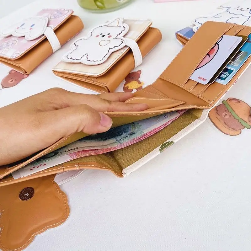 

Personalized Wallet Cute Coin Purse Engraved Folding Wallet for Credit Cards Cartera Hombre Cartera Mujer Bolsas Feminina