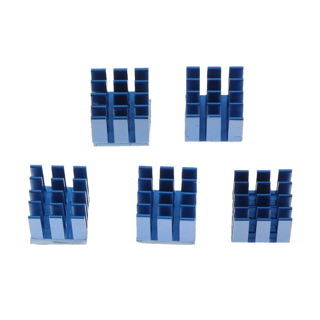 Pack of 5 3D Printer Mainboard Parts A4988 Heat Sink Kit Cooling Blue | Компьютеры и офис