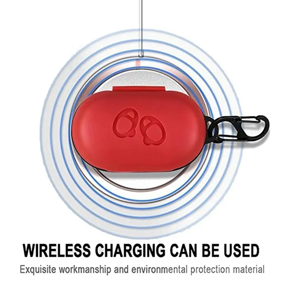 Симпатичные Портативные силиконовые Bluetooth беспроводные наушники зарядный ящик