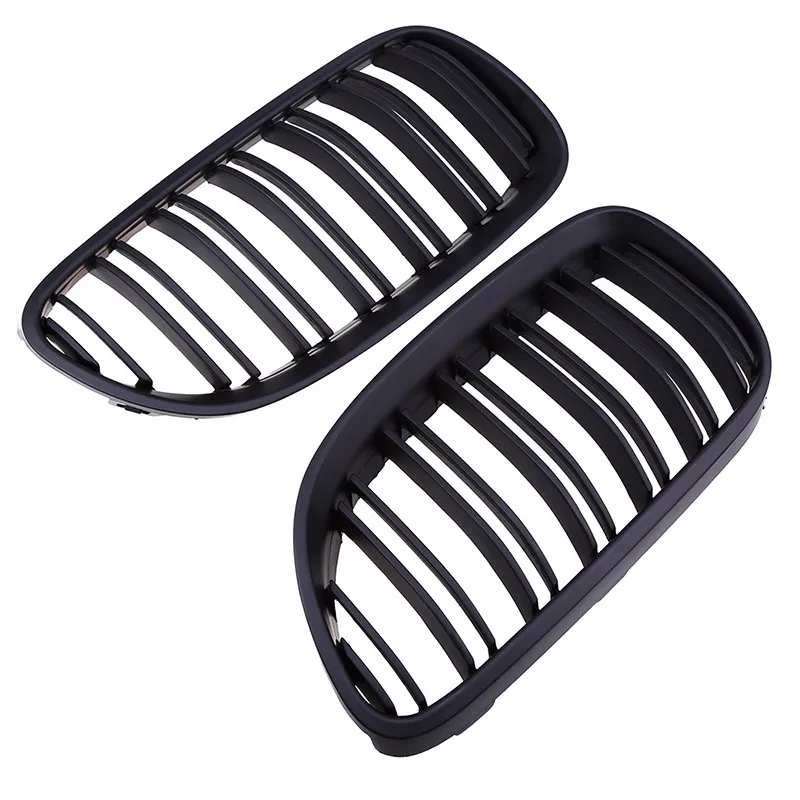 Matte Black Double Slat Kidney Sport Front Bumper Hood Grill Grille For BMW 3-Series E92 E93 Coupe 2010-2013 Facelift | Автомобили и