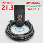 Сканеры wespou VCDS VAG COM 2021 OBD2, сканеры VCDS HEX V2 с USB-интерфейсом для VW AUDI Skoda Seat, неограниченный выбор винтов, французскийанглийский языки 21,3