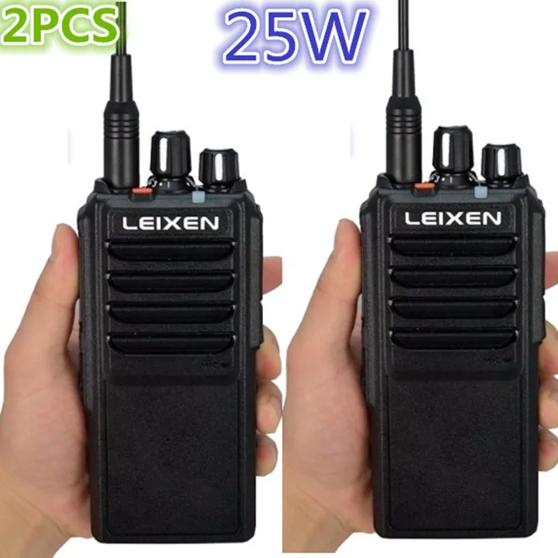2PCS Long Range 25W High Power  LEIXEN VV-25 WalkieTalkie 10-30km Two Way Radio Handheld Woki Toki UHF  Transceiver