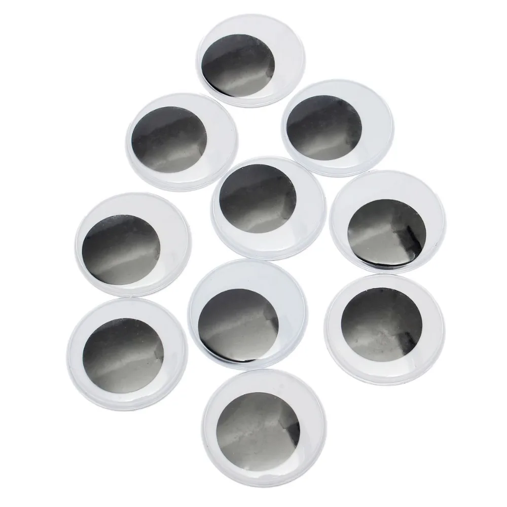 10 шт/5 пар 50 мм большие черные воблённые гигантские глаза для плюшевого мишки