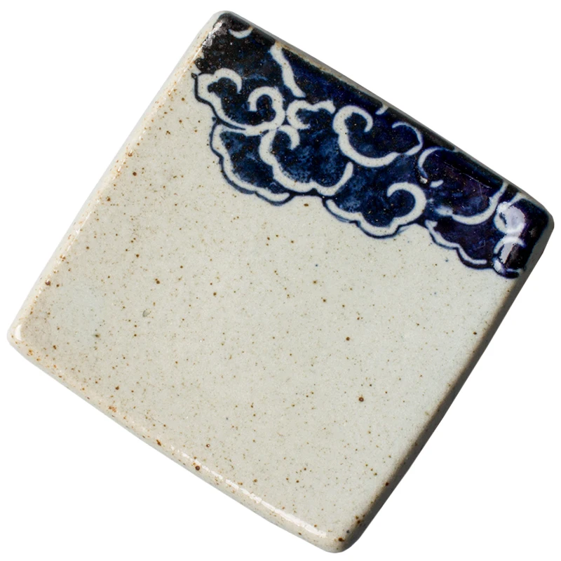 

tea cup mat hand-painted coarse pottery cup mat insulation pad tea ceremony with zero kunfu tea accessories saucer