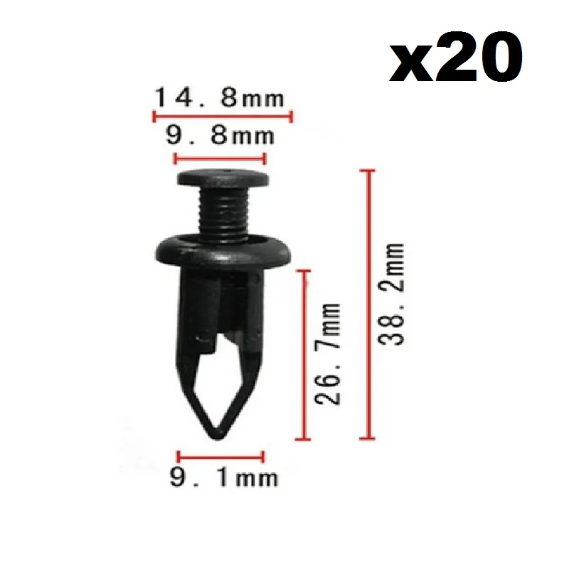 

20x нейлоновые фиксирующие зажимы для Toyota Lexus 90467-09093