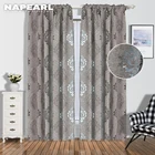 Шторы из жаккардовой ткани для окон, балконов, гостиной, серого цвета, 1 шт.