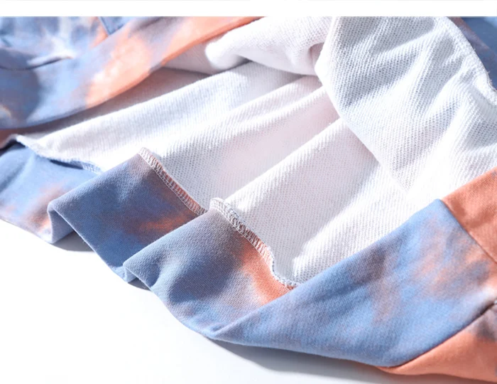 Aelfric Eden Tie dying толстовки мужские осень Харадзюку хип хоп цветной пуловер Повседневный хлопковый свитер с капюшоном уличная одежда