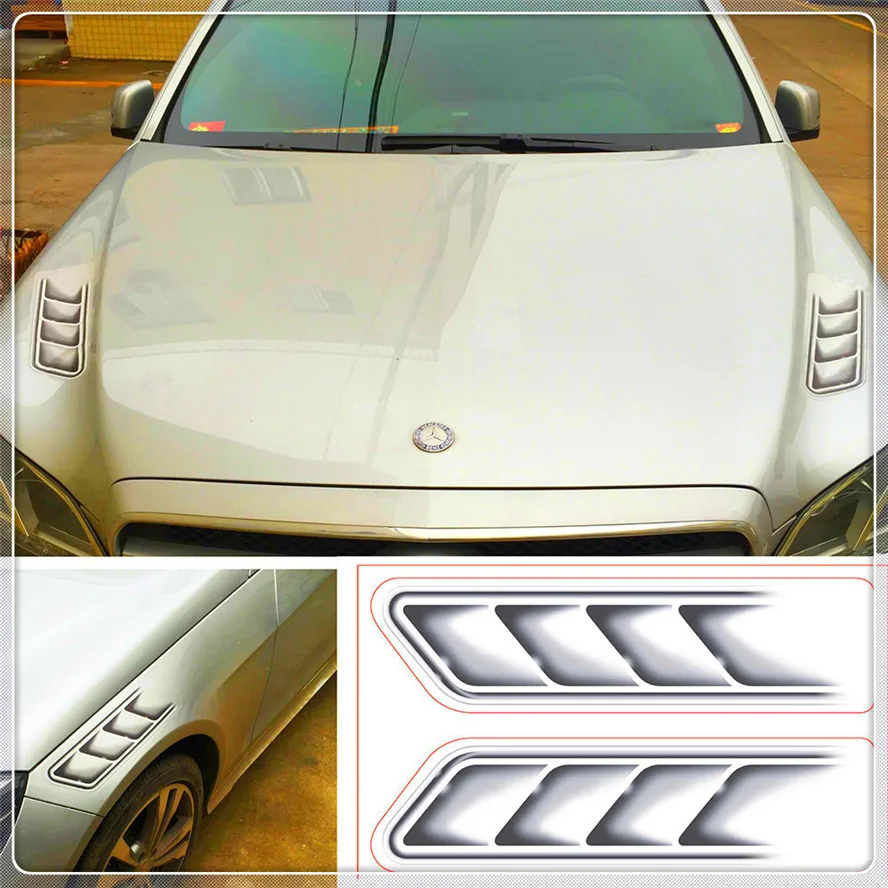 3D наклейки на автомобиль Акула Вентиляционная решетка для Mercedes Benz F015 B Class ML63 M Ener G