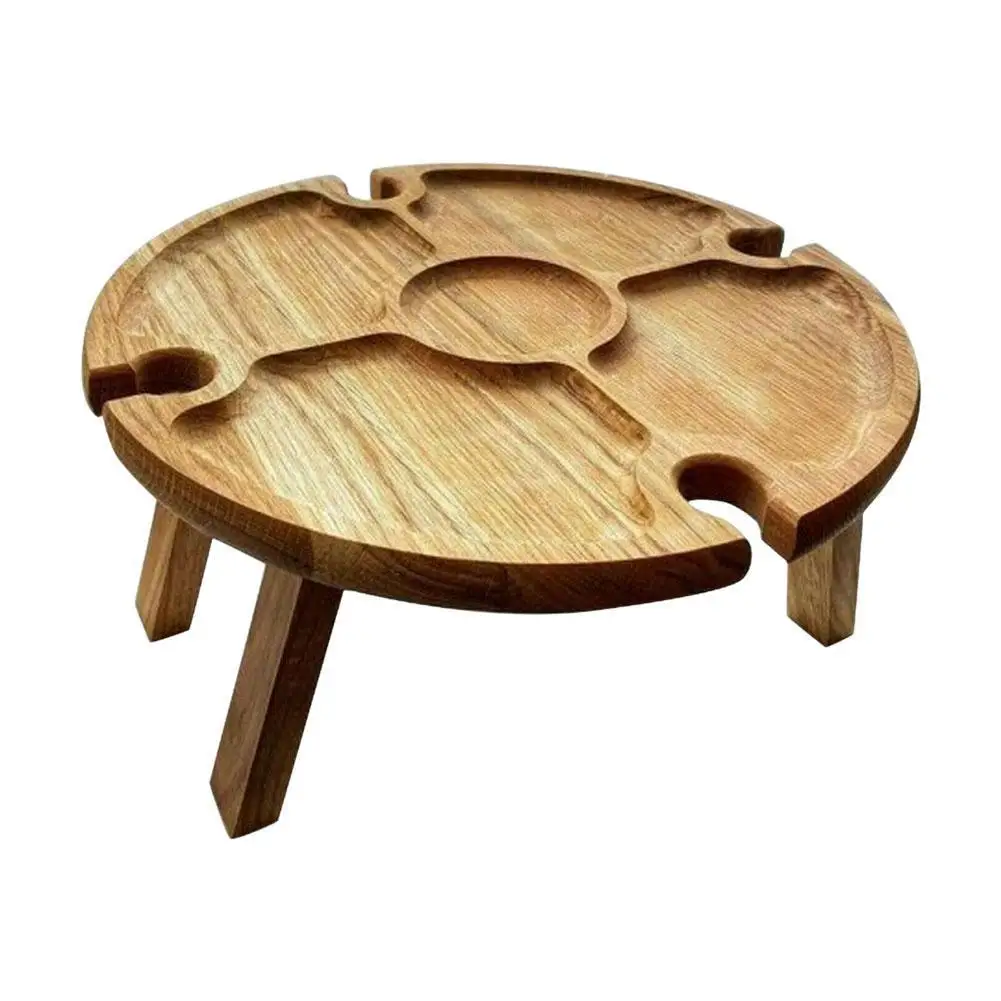 

Portable Collapsible Picnic Table Outdoor Casual Dining Table And Wine Table Home Mini Table