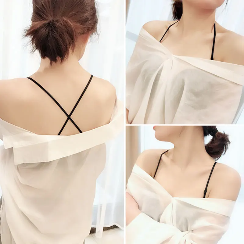 Женский бюстгальтер на лямках цветной эластичный длиной 48 см нижнее белье